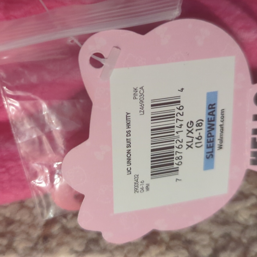 Pink Hello Kitty Pajama Onesie - Picture 8 of 11